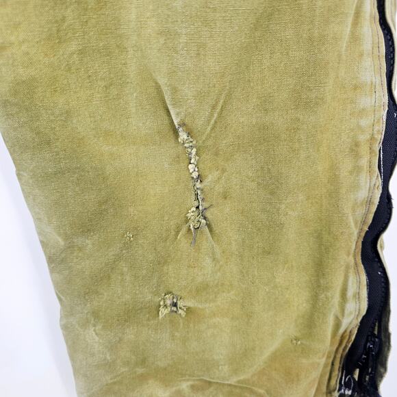 Vintage 1940's A-9 Flight Pilot Bibs Pants Trouser Air Forces Waist 30 RARE 3725 - Picture 8 of 12